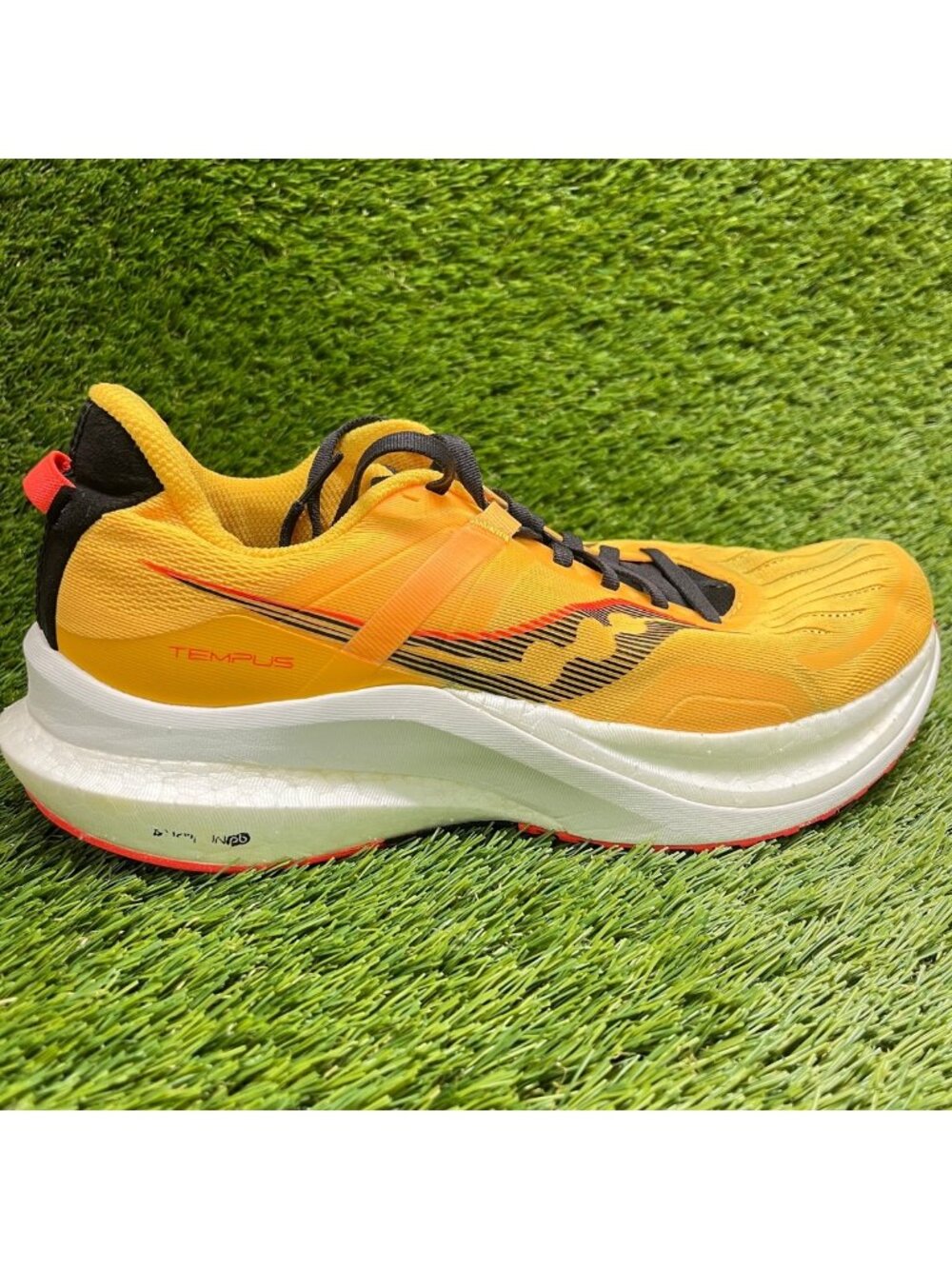 Saucony Tempus Womens Size 10.5 Yellow Black Athletic Running Shoes Sneakers